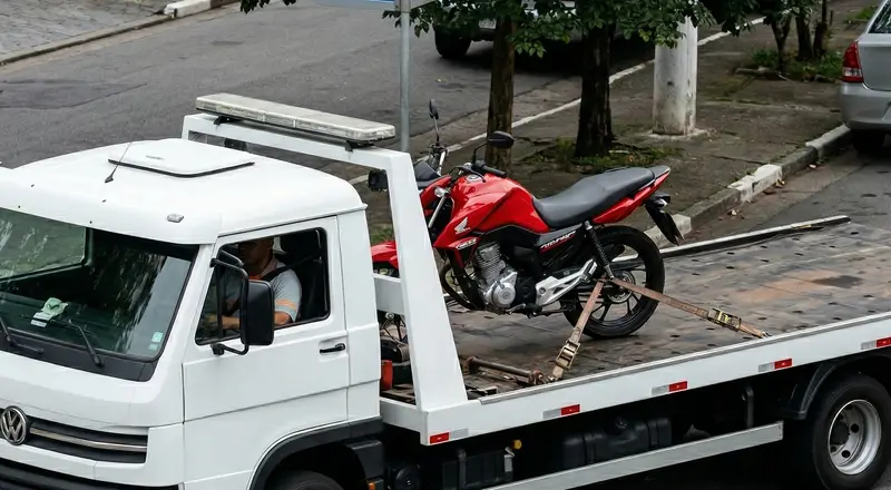 Reboque de moto em Santos – guincho especializado para motocicletas